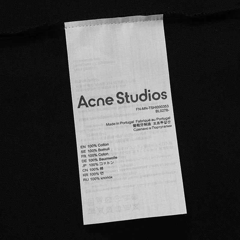 Acne Studios T G Breathable White Black Size XS S M L (2).5
